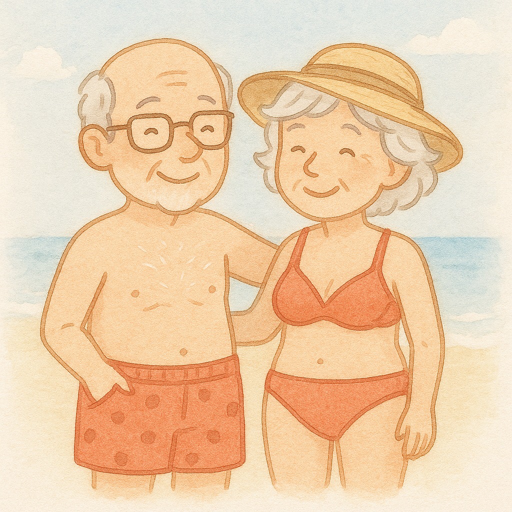 Adultos mayores de vacaciones